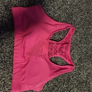Pink bomber bra